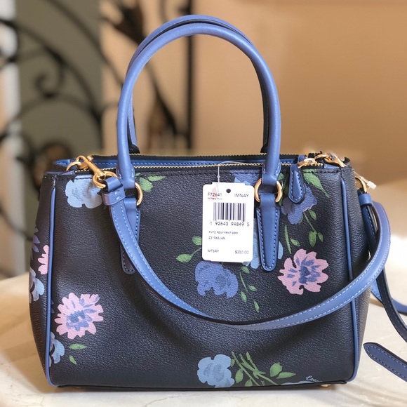 NWT Coach Mini Surrey Floral Satchel&wallet - Picture 8 of 8